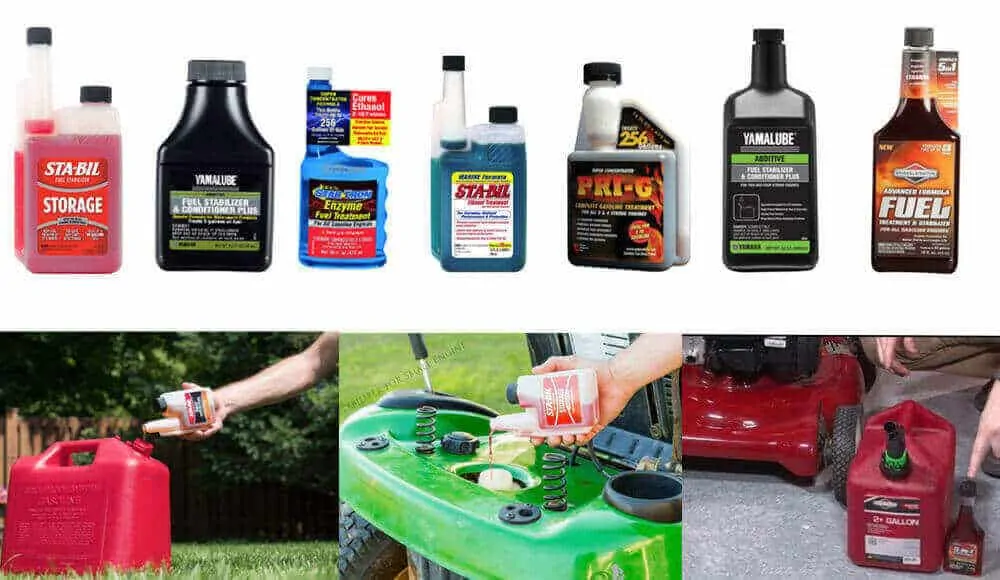 Different brands of fuel stabilizers that suitable for 2-stroke engines.
