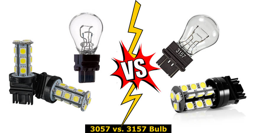 Comparisons between 3057 bulb and 3157 bulb.