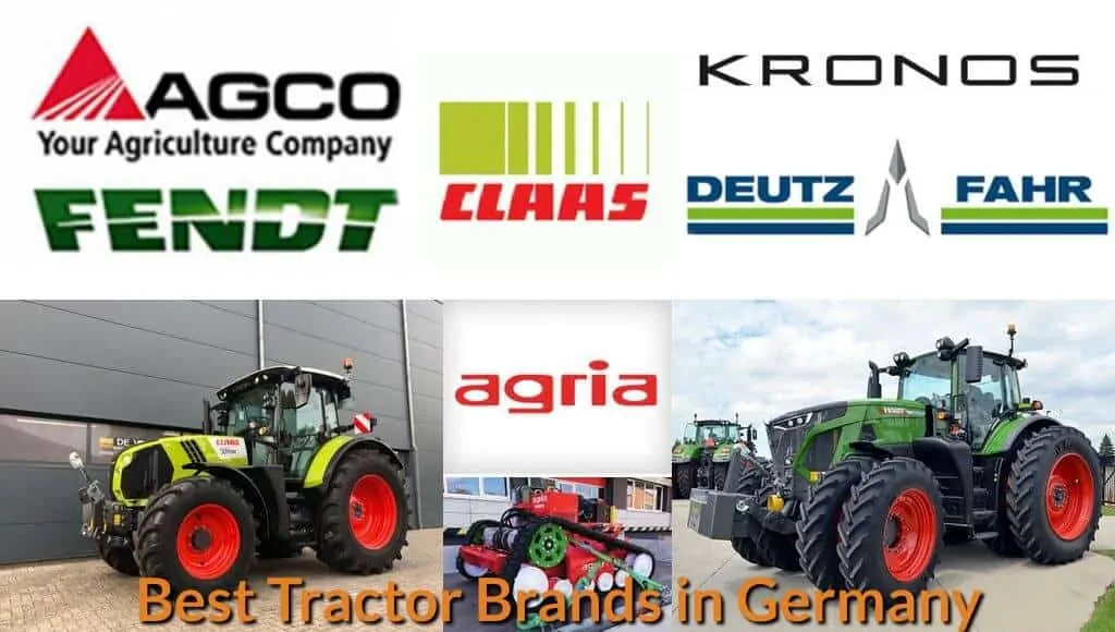 Top tractor brands and models in Germany.