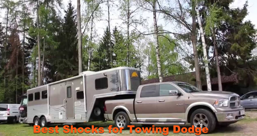 Ram Dodge towing a camper.