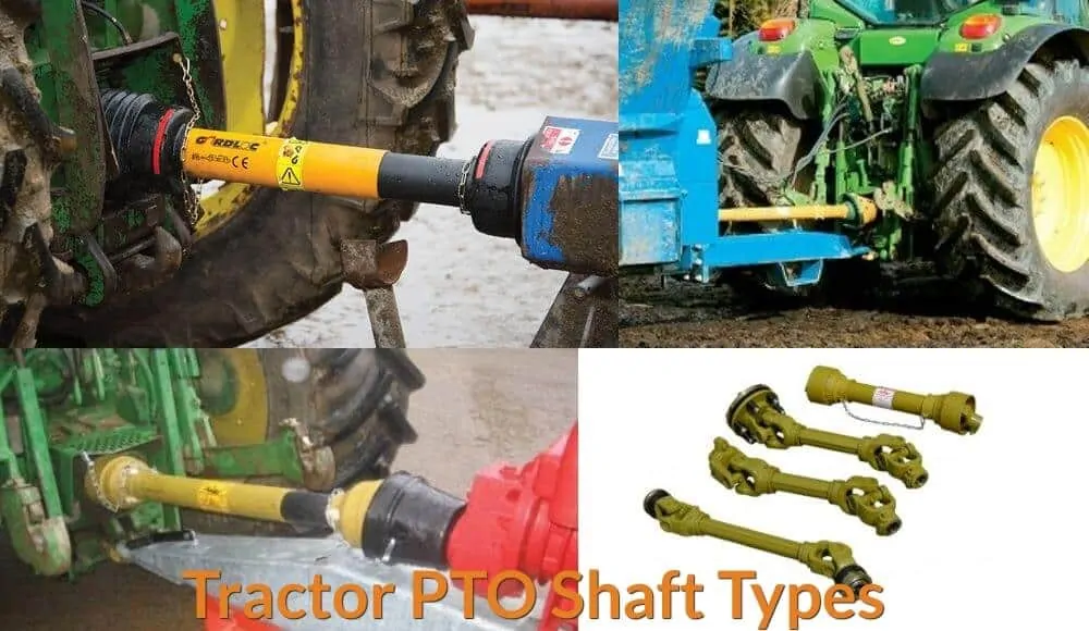 Different examples of tractor PTO.